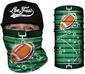 Resim Çok Renkli - Yüz Koruyucu UV Korumalı Soğuk Hava Körüğü - Motosiklet için Boyun Körüğü Yüz Maskesi - Motosiklet Maskesi (Futbol Boyun Körüğü) 