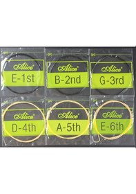 Resim 3 Paket Alice A107-Bkh Seri Siyah Misinalı Klasik Gitar Tel Seti 