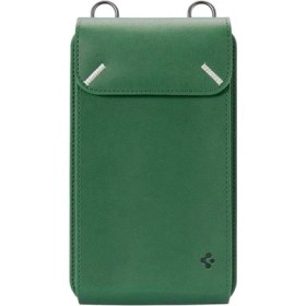Resim Spigen Tüm Telefonlar ile Uyumlu Ayarlanabilir Omuz Askılı Cüzdan / Seyahat Çantası Valentinus Jeju Green - AFA07131 