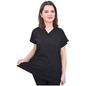 Resim Siyah Likralı Üst Forma 