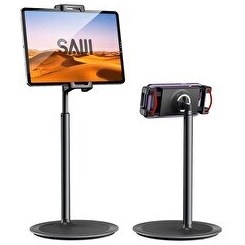 Resim Bix Saiji S3E 360° Ayarlanabilir Siyah Tablet ve Telefon Tutucu Stand 