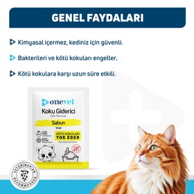 Resim OneVet Kedi Koku Giderici Sabun Kokulu 25 Gr. 15 Adet - 15 X 25 Gr 