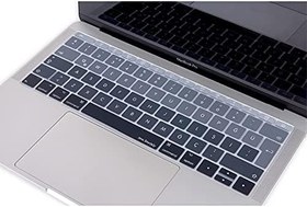 Resim McStorey Silikon Klavye Koruyucu MacBook Pro 13 inç ve MacBook 12 inç Uyumlu | Türkçe Q Baskılı | UK Ters L Enter (ISO) | Renkli | Ultra İnce Yıkanabilir Siyah Gri 