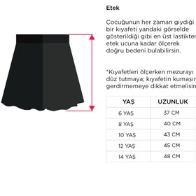 Resim kinderos Simli Kartanesi Baskılı Kız Çocuk Tütü Etek - 26Y 1721 