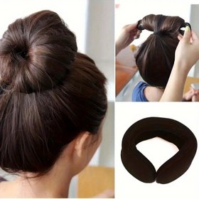 Resim 1'li Paket Şirin Minimalist Dikdörtgen Saç Maşası Bandı - Kolay Balerin Topuz Yapıcı, Isısız Dalgalı Saçlar İçin Kadınlar için Pratik Saç Stil Aracı, Günlük ve Resmi Etkinlikler 