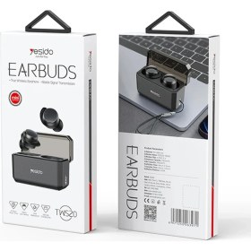 Resim Yesido TWS20 Kablosuz AirPods Kulaklık - Siyah 