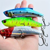 Resim AB391 Tek Paket - Treble saç tokası ile Canlı Renkli Çok Renkli Balık Yemi, Bass ve Rainbow Trout için Gerçekçi Yüzme Eylemi, Tatlısu ve Tuzlu Su Balıkçıları için Dayanıklı Plastik İnşaat, Bass Balıkçılığı Yemi, Tatlısu Balıkçılığı Yemi, Gerçekçi Yem Tasarımı, Dayanıklı Plastik Yem 