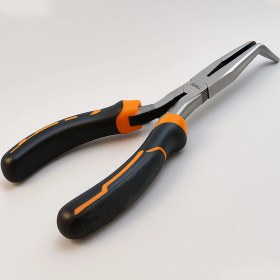 Resim Badem10 Extra Uzun Eğri Kargaburun 11 Inç Kıvrık Ince Burun Pense Paslanmaz Çelik Metal Dayanıklı El Aleti 