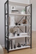 Resim Body-GYM 5 Raflı Geniş Kitaplık Metal Ofis Rafı 90x160 Geniş Raflı Çok Amaçlı Ofis Mutfak Rafı 