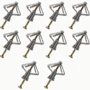 Resim 10/50 Takım Hollow-Duvar Ankrajları Kuru Duvar Ankraj Seti Vidalarla, Kendi Kendine Delme Hollow Duvar Ankrajı, Gri Kelebek Hollow Duvar Ankrajları Genişleme Boru Borusu, Çinko Kaplama Vidalarla Kendi Kendine Delme Alçıpan Duvar Sabitleyici Asma Öğeleri için 