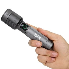 Resim Bix BX2101FL 30W LED 690 M 1450 Lümen Güç Göstergeli Zoom Özellikli Uzun Menzilli Şarjlı El Feneri 
