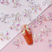 Resim 100 Adet Aurora Kurdele Tırnak Sanatı Çıkartmaları - Renkli 3D Reçine Kurdeleler, Iridescent Gökkuşağı Efekti, Çok Boyutlu DIY Manikür Pedikür Dekorasyonları, El Yapımı Tırnak Aksesuarları, Tırnak ve Ayak Bakımı İçin Nail Sticker'lar 