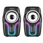 Resim Mikado Md-s25 Bold 2.0 Multimedia 3w*2 Siyah 6 Renk Modu Ile Usb Rgb Işıklı Speaker Hoparlör 