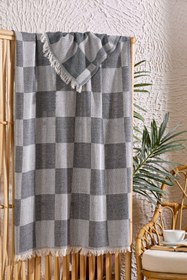 Resim Dama Antrasit Peştamal 90x160 cm - Antrasit / 90x160 