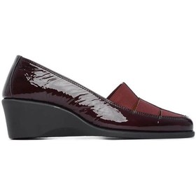 Resim Relax Anatomic Kadın Hakiki Deri Bordo Comfort Ayakkabı 611 E6217 Bn Ayk Y19 Vernıce Dk Bordo 