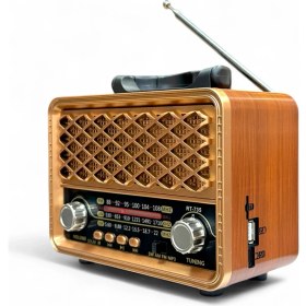 Resim Royal Trend Nostalji Eskitme Radyo Güneş Panelli,Üç Bant Özellikli Nostaljik Radyo 
