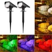 Resim 1 adet güneş enerjili yol ışığı, 10 LED, 24 LED bahçe lambası, katlanabilir yarı gömme peyzaj aydınlatma aparatı, fişli tutucular, plastik abajurlar, yollar, çimler ve araba yolları için montaj donanımıyla 