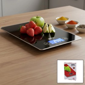 Resim Cam Mutfak Tartısı Terazi LCD Ekran 5kg/1gr PİLLİ=CR2032 Gr/oz/ml/ıb Ölçüm SKS-4526 