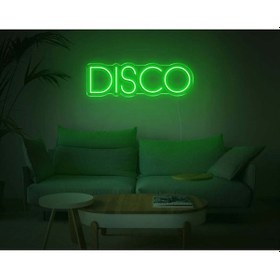 Resim Twins Led Disco Yazılı Neon Tabela Yeşil Model:model:35393366 Yeşil 