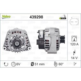 Resim Valeo Alternator (14v 120a) W203 0007 Cl203 0208 S203 0107 C209 0209 W163 0305 R170 0004 