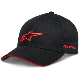 Resim Alpinestars Rostrum Şapka Siyah Kırmızı 