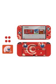 Resim Dobe Switch OLED 3in1 Standlı Rnkli Kılıf Analog Yükseltici ve Koruyucu Kart Kutusu 