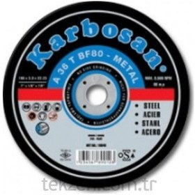 Resim Karbosan 180x3.0 Metal Kesme Taşı 10' Lu Paket 