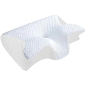 Resim Boyun Ağrısı İçin Hafızalı Köpük Kontur Destekli Ortopedik Yastık Beyaz 