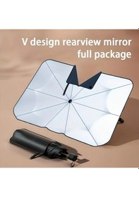 Resim Xuweiwei Araba Camı İçin Titanyum Simli 1 Adet Gümüş Alaşımlı Güneşlik Uv Korumalı Isı Yalıtımlı 