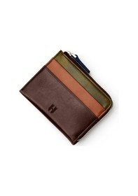 Resim Helmbrook London Seward Erkek Kahve Plus Color Deri Cep Tasarım Fermuar Kapamalı Rfid Korumalı Kartlık Kahverengi 