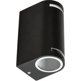 Resim Cata Ct-7062 Gu10 Ibiza Siyah Kasa Çift Taraflı Bahçe Duvar Aplik Diğer 