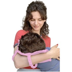 Resim Pamuk Muslin Bebek Emzirme Yastığı Ter Emici Kol Yastığı Pembe 