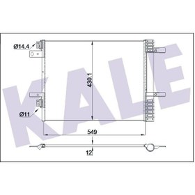 Resim KALE 355160 Klima Radyatoru Kondenser 12Mm (Peugeot 3008 ; 5008 16- Citroen C5 Aircross 18- 1.5/1.6Hdi Opel Grandland 9817275680 (WK386358) 
