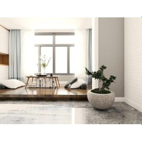 Resim Nuano Consept Bella Serisi Yuvarlak Saksı Koyu Gri 40x25 
