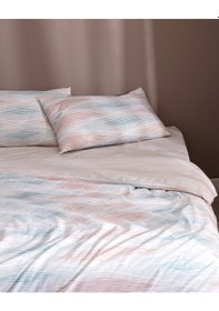 Resim Madame Coco Faye King Size %100 Pamuk Ranforce Baskılı Nevresim Takımı - Bej Ekru 