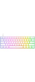 Resim Rampage KB-R135 Parvus Red Switch Type-c Bağlantılı RGB Puding Tuşlu Oyuncu Klavyesi 