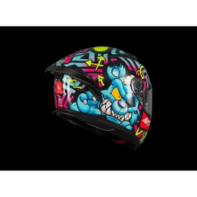 Resim MT Helmets KASK MT BRAKER SV CRAZY TEDDY B7 PARLAK 