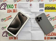 Resim Apple iPhone 15 Pro Max İkinci El TR | 256 GB | Natürel Titanyum İkinci El NOKTA HATASIZ PİL %90 15 PROMAX 256 GB NATURAL EKO İLT