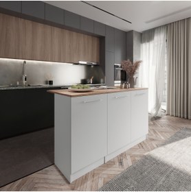 Resim Tdesigno Atlantikçam Tezgahlı Talin Mutfak Adası Alt Modül 150 Cm-atlantikçam Tezgah Dahil 