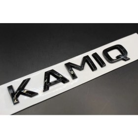 Resim Skoda Uyumlu Kamiq Piano Black Bagaj Yazısı 