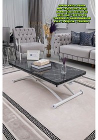 Resim Juppo Üst Tabla Mdf Siyah Mermer Oval Köşe Alt Beyaz Dışa Kıvrım 