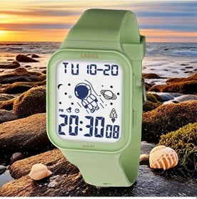 Resim Primepickings Kızlar Astronant Tema Ipx7 Su Geçirmez Light Green Kadranlı Digital Alarmlı Kol Saati Diğer 