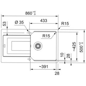 Resim Franke Urban Ubg 611-86 Nero Granit Evye + Active Plus Doccia 2.0 Batarya Set 
