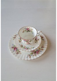 Resim Moss Rose Bone China Trio Çay Fincanı 3 Parça 200 Ml 