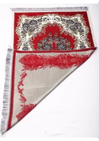 Resim Lüks Gülce Şönil Seccade - 0260 - Bordo Renk 