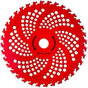 Resim Reedark Zımba Makinesi Talaşı 9 İnç 36 Diş - Sert Alyaşlı, Tungsten Çelikten Yapılmış, Çim Kesimi Ve Ot Kaldırma İçin Bahçe Aksesuarı Kırmızı 