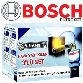 Resim Bmw 5 Serisi 5.20I Bosch Filtre Bakım Seti (F10 2012-2016) 