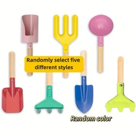 Resim 5 parça, Dış Mekan Bahçe Plaj Kazma Seti - Bahçe ve Plaj Küreği, Kardan Adam Yapım Araçları, Cosplay Çiftçi, Kum Kazma Aracı, Bahçe Gevşetme Aracı, Bahçe Küreği, Eğlenceli Bitki Dikme Aktiviteleri İçin Özel, Bahçe Dekorasyon Aracı, Arkadaşlar ve Aile İçin Yaratıcı ve Pratik Hediye 