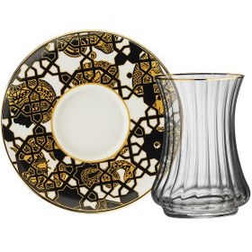 Resim Sandro Moreno 1453 Burçlar Optik 12 Parça 6 Kişilik Çay Seti 110 ml 