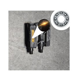 Resim Heugers Reflektörlü Bilyalı Bisiklet Pedalı HF-806A - Kaymaz Yüzeyli Dayanıklı Pedal Seti (Sağ + Sol) 